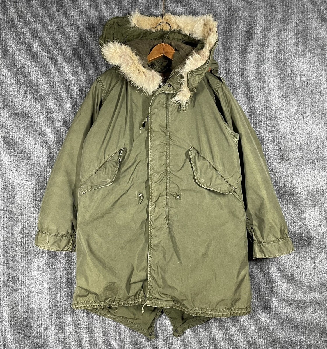 タグ付 1PIU1UGUALE3 M-51 FIELD PARKA LINING M51 Frieze Fishtail Parka Liner USA GI Surplus M51 M65