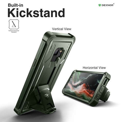 Funda Dexnor Cuerpo Completo Antigolpes para Samsung Galaxy S9 Soporte Incorporado - Imagen 44 de 52
