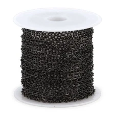 197" Stainless Steel Silver Gold Link Necklace Cable Chain for Jewelry Making US