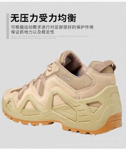 Desert Fans Men Boots Lightweight Breathable Outdoor Low Top Hiking Combat Boots - Picture 5 of 15