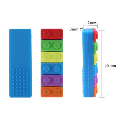 Collar de ladrillo sensorial para masticar niños adultos autismo TDAH morder dentición sensorial - Imagen 6 de 13