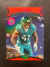 Josh Allen 2024 Panini Certified Mirror Red Etch Certified Stars /99 #11