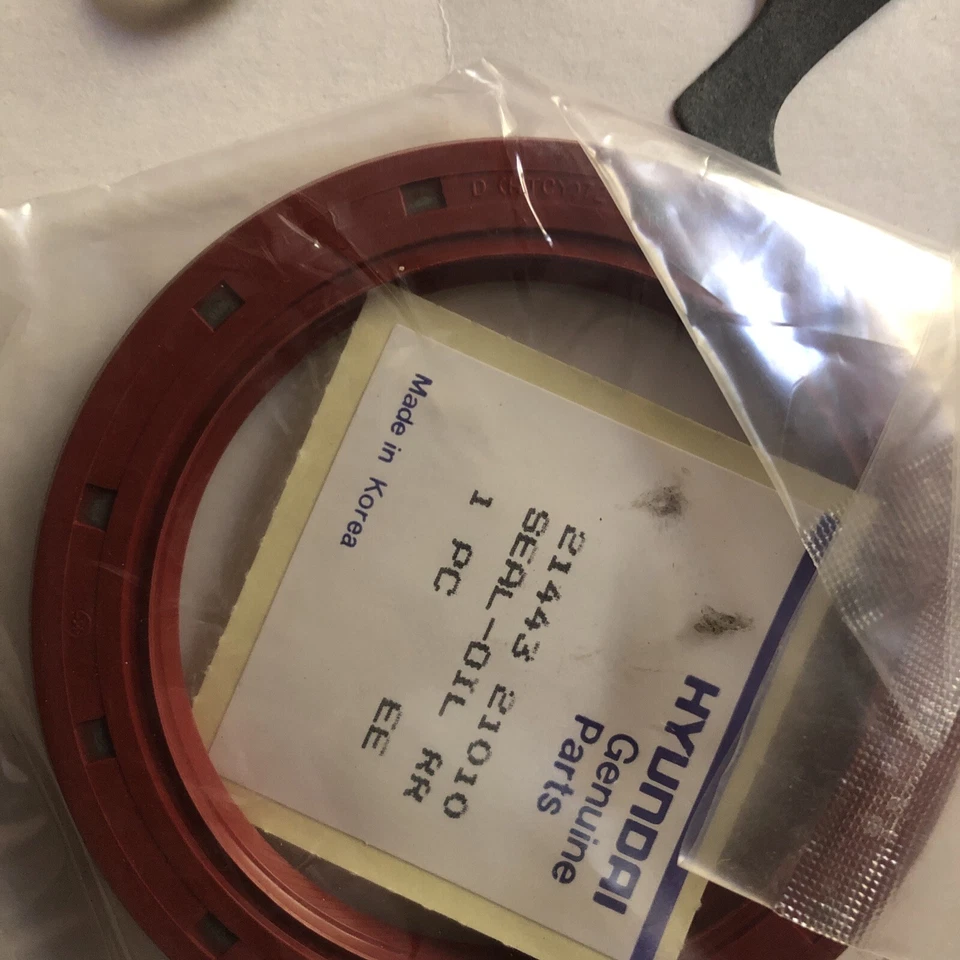 Junta HYUNDAI 21444-21000 JUNTA-CAJA SELLO ACEITE Excel 1985-1994 Scoupe 1990-1994 Foto 2 de 4