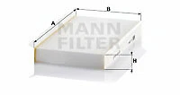 MANN-FILTER CU 2747 filter, interior air for LAND ROVER