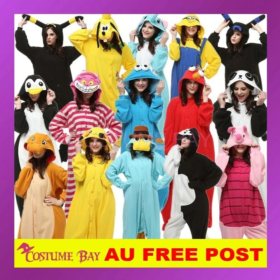 Adult Sesame Street Kigurumi Cosplay Unisex Sleepwear Pajamas