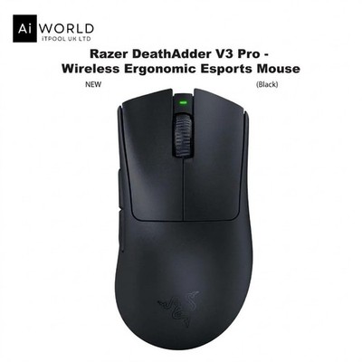 Razer DeathAdder v3 Pro Wireless Gaming Maus mit 8000 Hz HyperPolling Adapter
