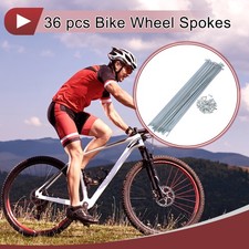 36 Set 13G Bicycle Spokes 243mm Bike Wheel Spokes Galvanized Carbon Steel