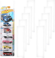 5 Pack Display Case Compatible with Hot-Wheels Match-Box Packaged Cars, Wall Dis