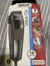 Wahl Value Clip 16 Piece Hair Styling Grooming Men Hair Cutting Clippers  KIT