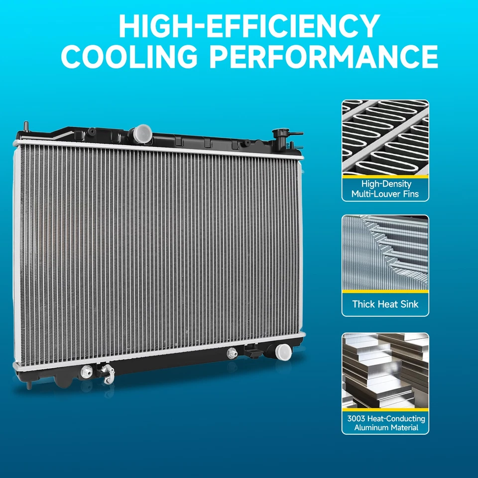 All Aluminum High Performance Radiator For 1980-1983 Toyota Pickup 4 Wheel Drive Foto 4 de 4