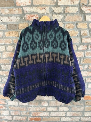 Vintage Aztec Blanket Jacket