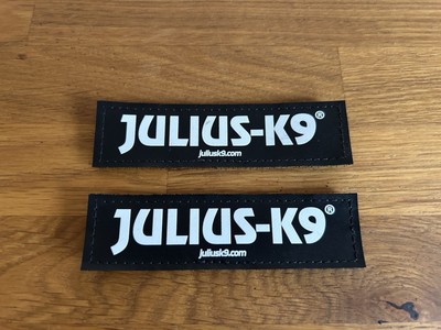 Julius K9 Klettsticker kleine Sticker für Julius K9 Geschirr 11x3 cm