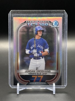 2021 BOWMAN SCOUT'S TOP 100 REFRACTOR #BTP-77 JORDAN GROSHANS NMMT