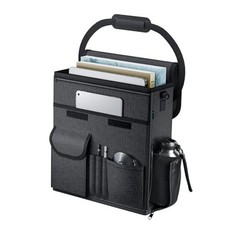 Car Front Seat Organizer, Car Laptop Holder Backseat E-Front Back Seat-Black