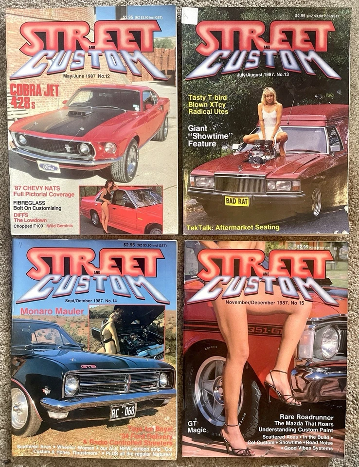 Street & Custom Magazine Lot Issues 4–18 & 20 1985–1988 Vintage Aussie Rodding - Image 4 of 4