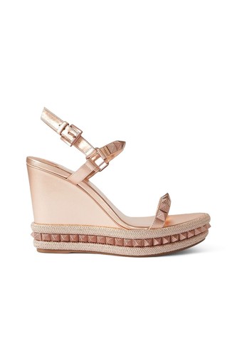 RRP €1100 CHRISTIAN LOUBOUTIN PYRACLOU Leather Slingback Sandals US5 UK2 EU35 - Imagen 5 de 11