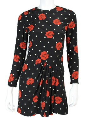 SAINT LAURENT 2017 Black & Red Floral Polka Dot Silk Woven Mini Dress 36 | eBay SAINT LAURENT 2017 Black & Red Floral Polka Dot Silk Woven Mini Dress 36 | eBay