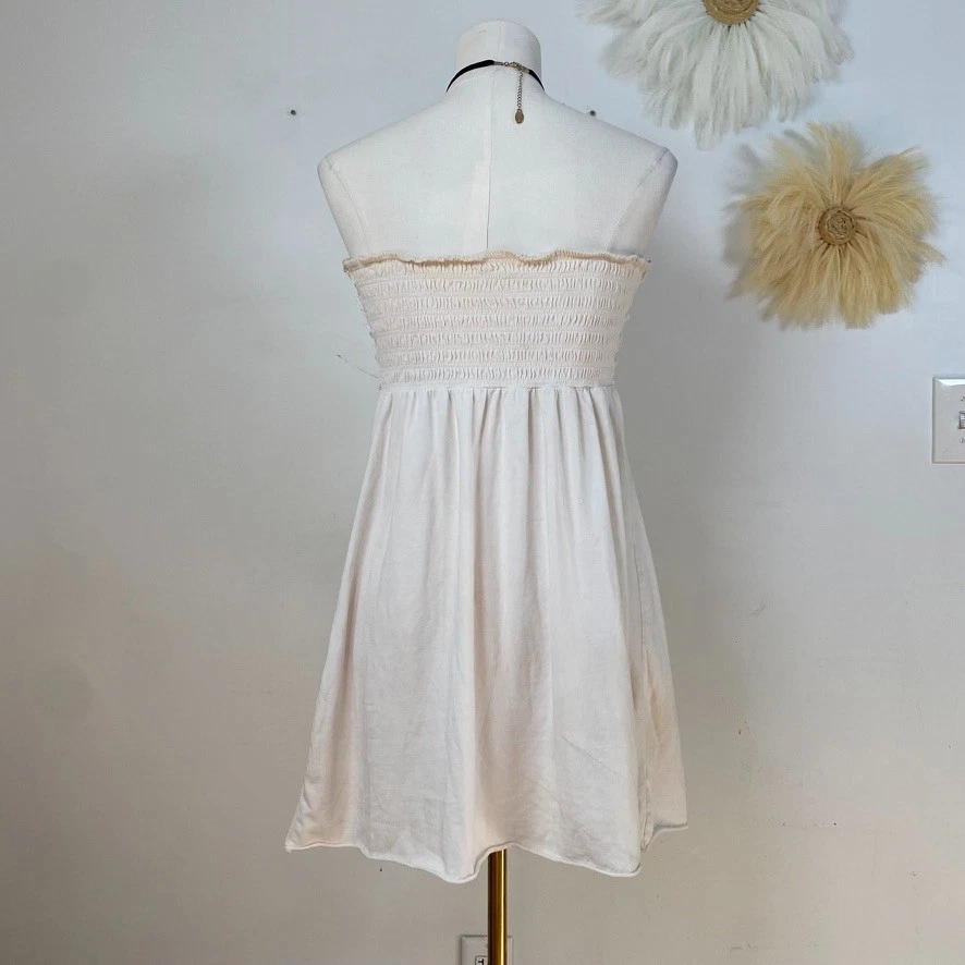 Xhilaration Womens Y2K Strapless Babydoll Top Size L Preppy Ruffled Cottagecore - Image 4 of 4