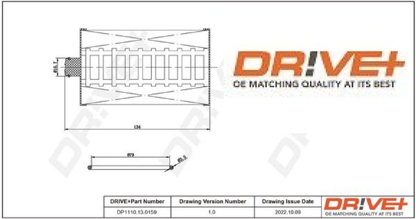 Dr!Ve+ DP1110.13.0159 Kraftstofffilter Kraftstoffilter FüR Vw-image