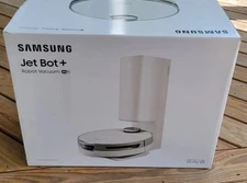 Samsung - Jet Bot+ Robot Vacuum with Clean Station - White - NEW IN BOX!