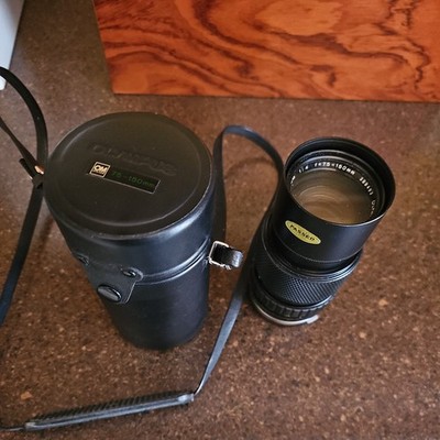 Olympus Zuiko Zoom 75-150mm 1:4 Lens w/case, caps