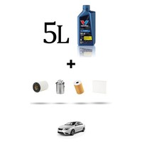Hoffcar Wartungskit 4 Filter Und 5L ÖL FüR Seat Toledo IV (KG3) 1.6 TDI 66KW D