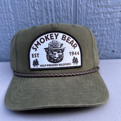 Nwt Smokey Bear Corded Help Prevent Wildfires Green Hat Mad Engine