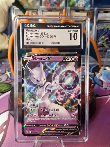 Mewtwo V graded CGC 10 for sale on eBay
