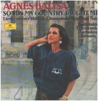 LP Agnes Baltsa Songs My Country Taught Me BOOKLET INCL. NEAR MINT Deutsche