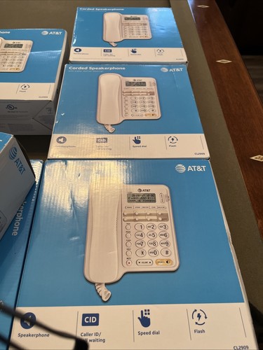 AT&T CL2909 Corded Phone with Speakerphone and Caller ID/Call Waiting White - Zdjęcie 5 z 8