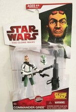 STAR WARS THE CLONE WARS CW09 COMMANDER GREE 3.75 ACTION FIGURE FAST SHIPPING