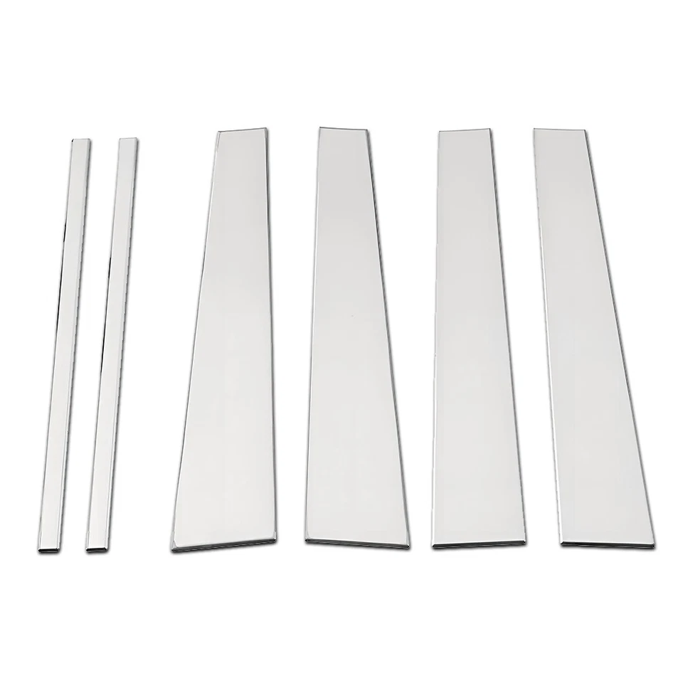 Pilar de janela postes tampa porta tira acabamento cromado para 1997-2017 Lincoln Navigator - Imagem 4 de 4