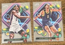 2023-24 Topps Cosmic Chrome Lot (2) Alex English #37 & Tyrese Maxey #96