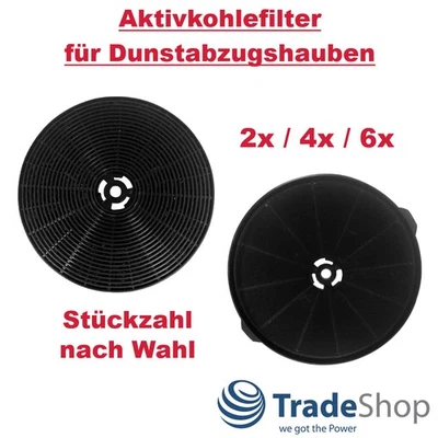 TRADE-SHOP Aktivkohlefilter ersetzt Respekta MIZ1000N, MIZ1000 - Stückzahl nach Wahl