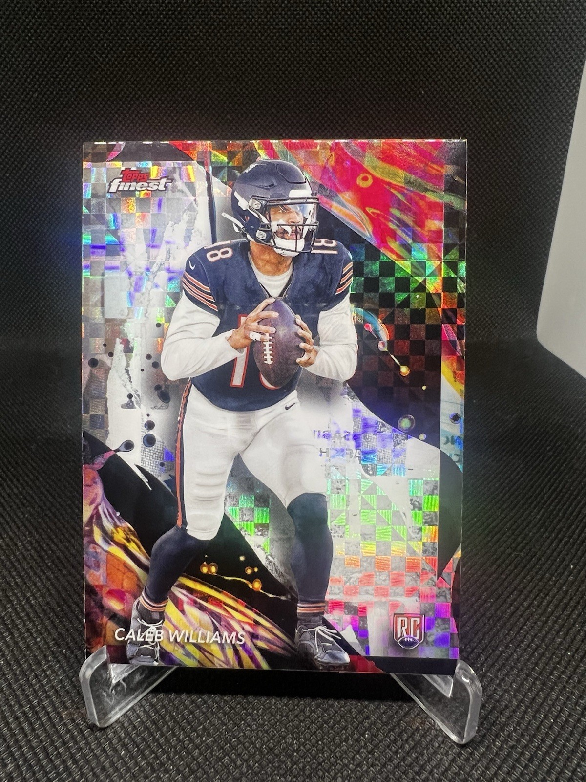 2024 Topps Finest Caleb Williams #161(RC) Rookie Uncommon Checkerboard -Bears