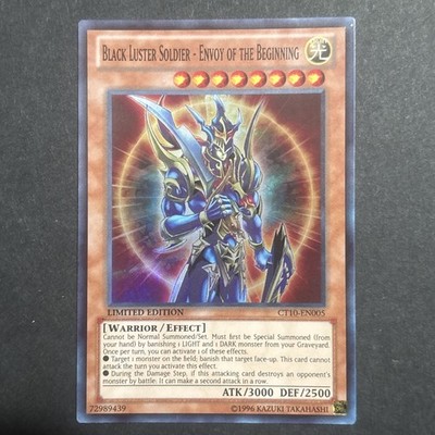 Yugioh Black Luster Soldier Envoy of the Beginning CT10-EN005 Super Rare LP