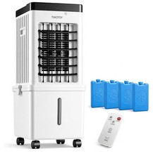 Evaporative Air Cooler with 12L Water Tank, Remote, 3 Speeds, 15H Timer