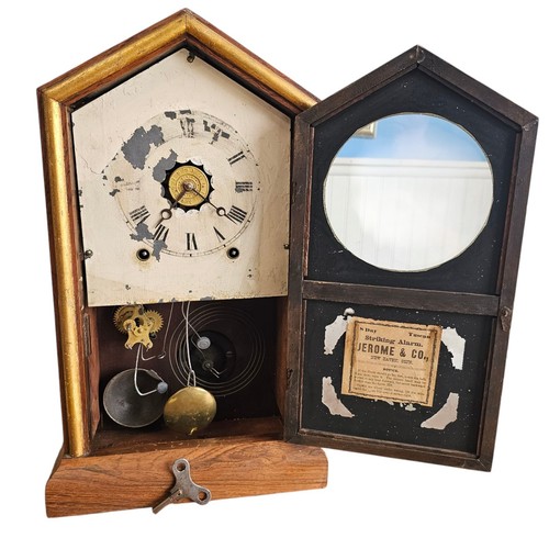 Jerome & Co Tuscan Clock Cira 1820-1856 Serviced And Working Read Description - Picture 9 of 12