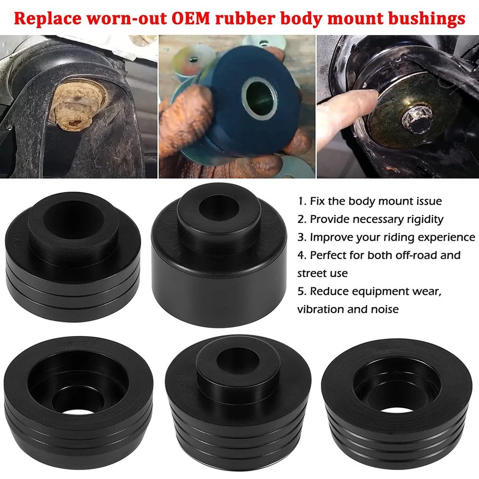 7-132-BL Body Mount Bushing Kit For 1978-1988 GM Regal Malibu Grand Prix Cutlass - Image 2 of 4