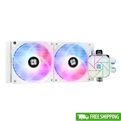 ARGB Liquid CPU Cooler Dual Fans PWM Easy Install Efficient Cooling System New