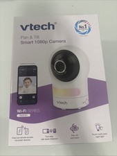 VTech RM9761 Pan/Tilt 1080p Wi‑Fi Indoor IP Surveillance Camera, White