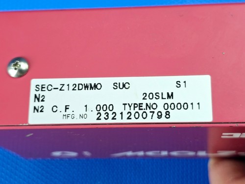 STEC Mass Flow Controller SEC-Z12DWM 20SLM - Picture 5 of 5