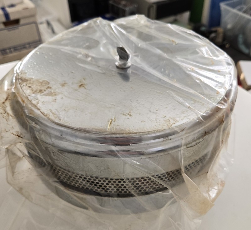 Vacuum Pump Oil Mist Exhaust Filter / Large / KF40 Flange / 10" Diameter