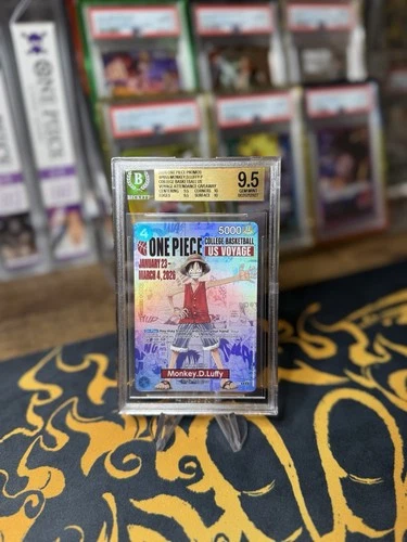 2026 ONE PIECE PROMOS COLLEGE BASKETBALL: US VOYAGE MONKEY D. LUFFY BGS 9.5