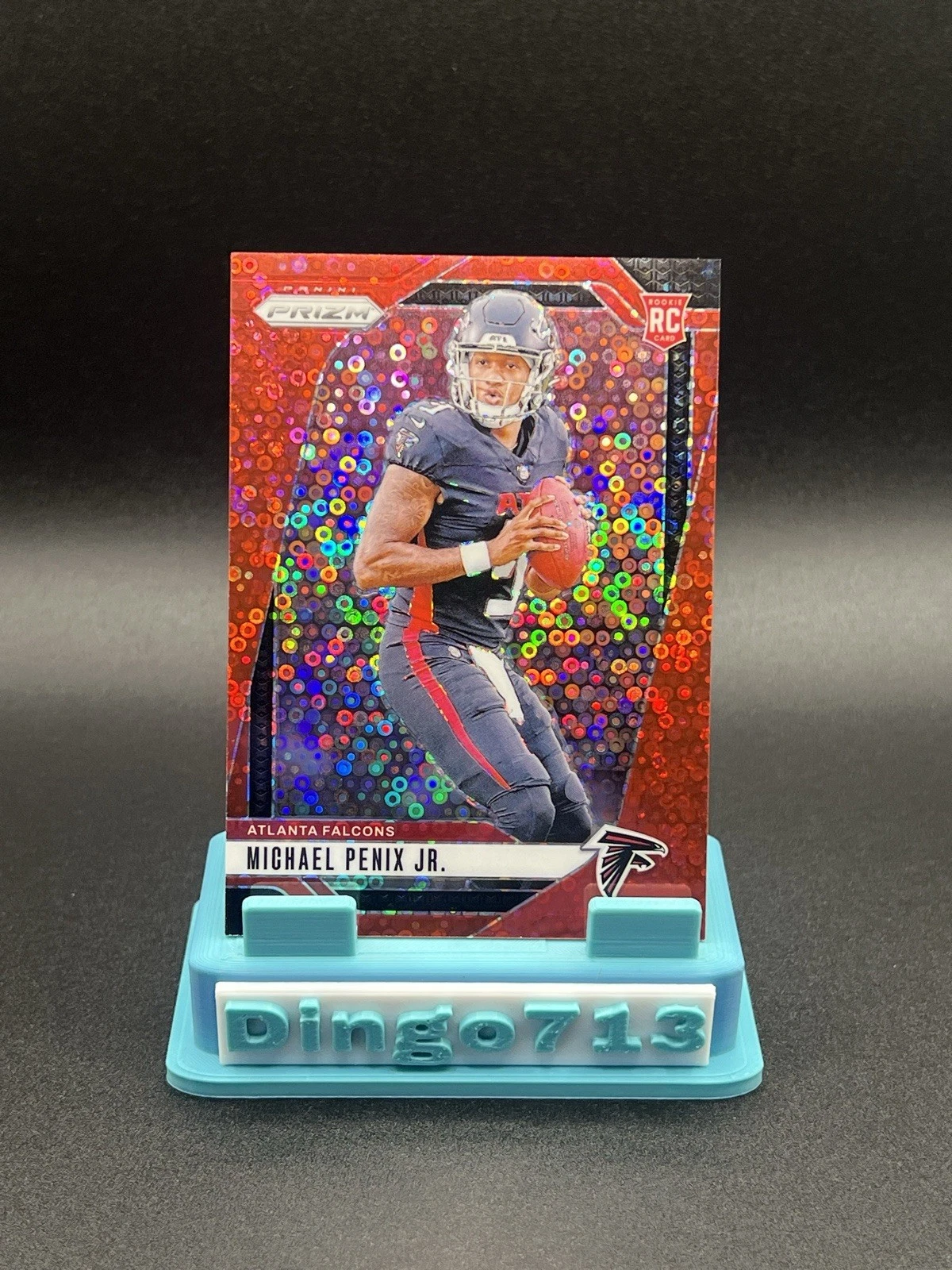 2024 Panini Prizm Michael Penix Jr. No Huddle Red 64/75 #378