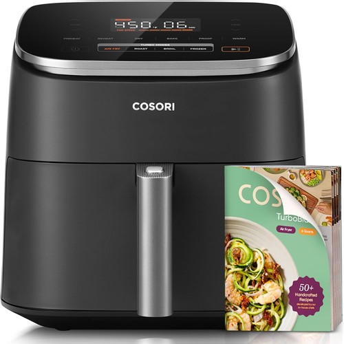 Friggitrice ad Aria 6 Qt TurboBlaze 9 in 1 Forno Rapido Compatto con Calore Preciso - Foto 3 di 11