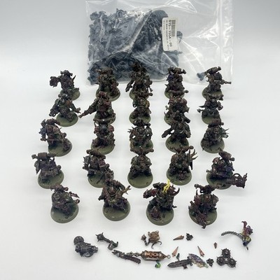 Warhammer 40K Death Guard Plague Marines Well Painted Lot + Bits Games Workshop