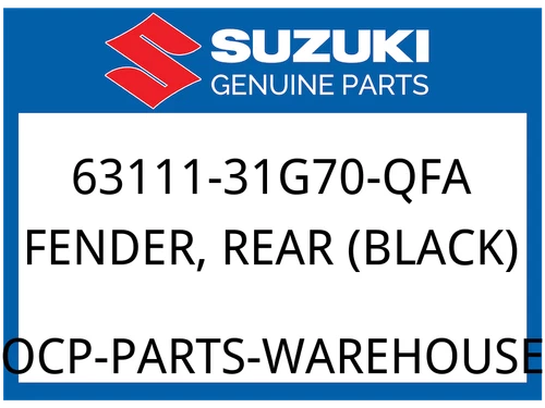FENDER, REAR (BLACK)