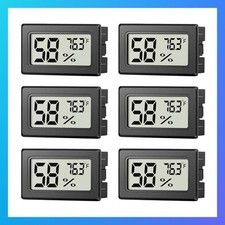 6 Pack Mini Hygrometer Indoor Humidity Meter Digital Thermometer Monitor