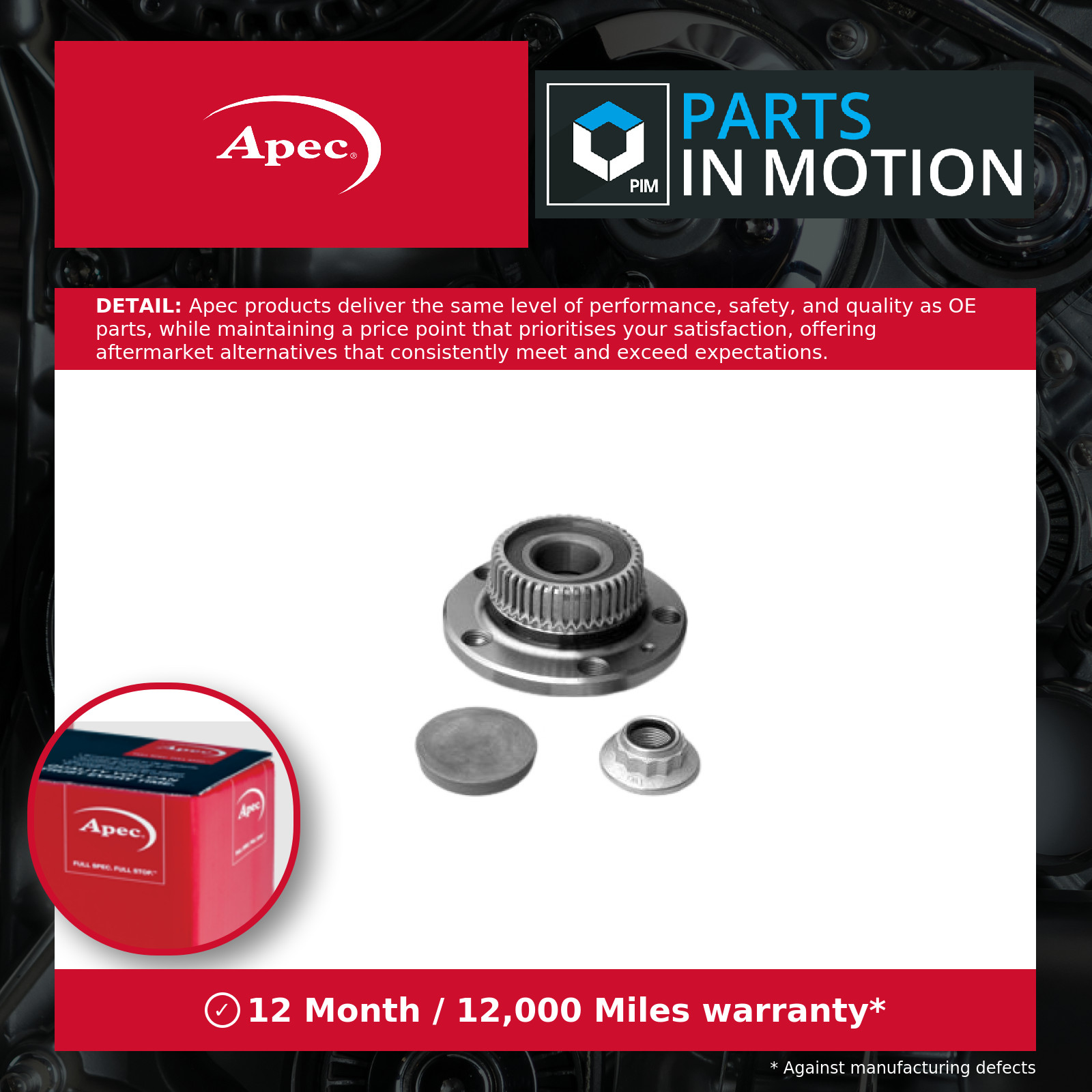 Wheel Bearing Kit Rear AWB1073 Apec 1J0501477A 1J0598477 Top Quality Guaranteed - Image 23